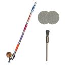 Metall-Pfeife in Bunt 35 cm 3-teiliges Set