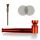 Metall-Pfeife 10 cm 3-teiliges Set