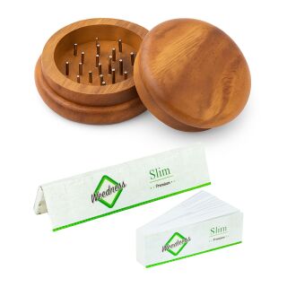 2-Piece Wooden Grinder 50mm in 3-Piece Set