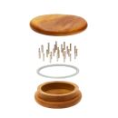 2-Piece Wooden Grinder 50mm in 3-Piece Set