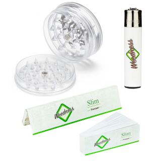 Weedness 2-Piece Plastic Grinder 50mm - 4-Piece Set