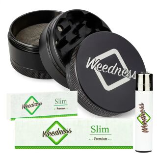 Metall Grinder schwarz 4-teilig im 4-teiligen Set