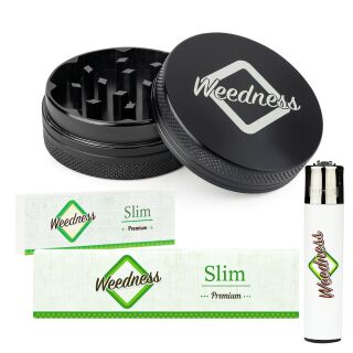 Black 2-Piece Metal Grinder in 4-Piece Set