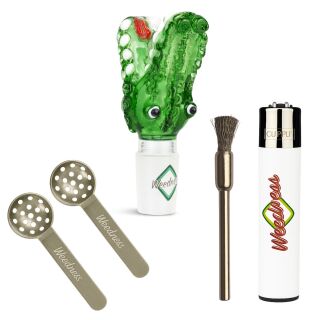 Crocodile 4-Piece Glass Bong Bowl Set with 14.5 mm Joint
