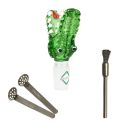 Bong Glas Kopf 14,5 mm Schliff Krokodil 3-teiliges Set