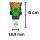 Bong Glas Kopf 18,8 mm Schliff Kopf mit Krone 4-teiliges Set