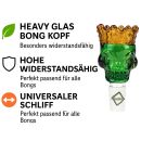 Bong Glas Kopf 14,5 mm Schliff Kopf mit Krone 4-teiliges Set
