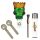 Bong Glas Kopf 14,5 mm Schliff Kopf mit Krone 4-teiliges Set