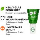 Bong Glas Kopf 14,5 mm Schliff Face 3-teiliges Set