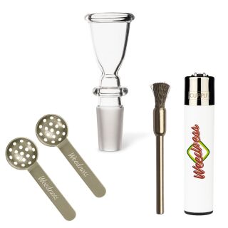 Bong Glas Kopf 18,8 mm Schliff Tulpe 4-teiliges Set