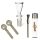 Bong Glas Kopf 18,8 mm Schliff Tulpe 4-teiliges Set