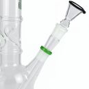 Bong Glas Kopf 18,8 mm mit schwarzem Rand 4-teiliges Set