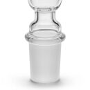 Bong Glas Kopf 18,8 mm mit rotem Rand 3-teiliges Set