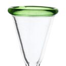 18.8 mm Glass Bowl with Green Rim - 3-Piece Set