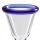 4-Piece Glass Bong Bowl Set with Blue Rim, 18.8 mm