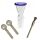 18.8 mm Glass Bowl with Blue Rim - 3-Piece Set
