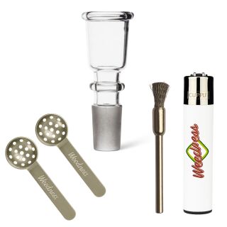 Bong Glas Kopf 14,5 mm Schliff Zylindi 4-teiliges Set