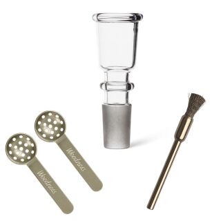 Bong Glas Kopf 14,5 mm Schliff Zylindi 3-teiliges Set