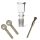 Bong Glas Kopf 14,5 mm Schliff Zylindi 3-teiliges Set