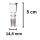 Bong Glas Kopf 14,5 mm Schliff Zylindi 3-teiliges Set