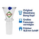 Weedness Bong Glas Kopf 18,8 mm Schliff Trichter 4-teiliges Set