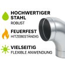Winkel-Stück 300 mm Metall – Lüftung Winkelverbinder