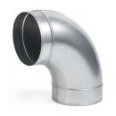 Winkel-Stück 160 mm Metall – Lüftung Winkelverbinder