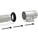 T-Piece 250 mm Metal – Ventilation T-Connector