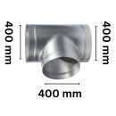 T-Piece 400 mm Metal – Ventilation T-Connector