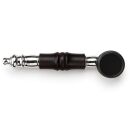 Wood-Metal Pipe 10 cm in Black - 3-Piece Hybrid Pipe Set
