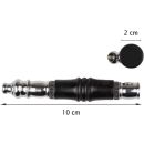 Holz-Metall-Pfeife 10 cm in Schwarz 4-teiliges Set...