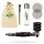 Wood-Metal Pipe 10 cm in Black - 5-Piece Hybrid Pipe Set