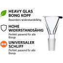 Bong-Glas-Kopf 18,8 mm Schliff Heavy S