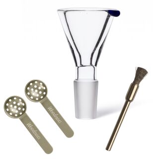 Bong-Glas-Kopf 18,8 mm Schliff Heavy S 3-teiliges Set