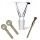 Bong-Glas-Kopf 18,8 mm Schliff Heavy S 3-teiliges Set