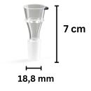 18.8 mm Joint Glass Bowl Set - 3-Piece Ring Design