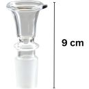 Bong Glas Kopf 14,5 mm Schliff Glocke