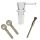 Bong Glas Kopf 14,5 mm Schliff mit Griff 3-teiliges Set
