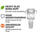 4-Piece Glass Bong Bowl Set with 14.5mm Joint and Nubs