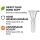 Glass Bowl 14.5 mm Joint Funnel Big 3-Piece Set