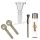 Bong Glas Kopf 14,5 mm Schliff Trichter Big 4-teiliges Set