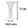 Bong Glas Kopf 14,5 mm Schliff Trichter Big 4-teiliges Set