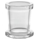 Bong Glas Kopf 14,5 mm Schliff Zylinder Heavy 3-teiliges Set
