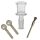 Bong Glas Kopf 14,5 mm Schliff Zylinder Heavy 3-teiliges Set