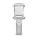Bong Glas Kopf 14,5 mm Schliff Zylinder Heavy 4-teiliges Set