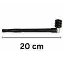 Metal Gandalf Pipe Black 20 cm 3-Piece Set – Long Metal Pipe Set
