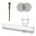 Glass Pipe Kawumm 30 cm 3-Piece Set – Large Glass Pipe Set