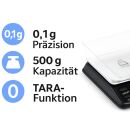 Precision Digital Scale 0.1g/500g Black – Milligram Scale