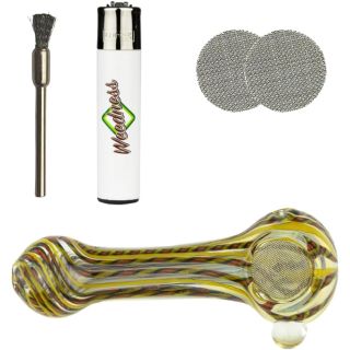 Glas Pfeife Flecki 4-teiliges Set
