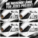 Schwarz Weiß Reflektionsfolie 100 Meter – Folie Growroom
